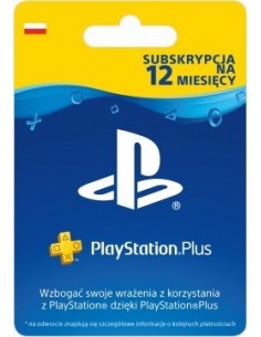 Karta  PlayStation Plus 12 miesięcy