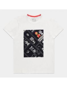 T-Shirt Nintendo 8Bit Super Mario Bros Difuzed S
