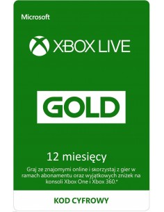 Xbox Live Gold 12 miesięcy